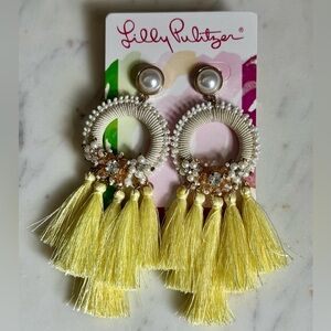 Lilly Pulitzer SUNS OUT Tassel & Beaded Earrings